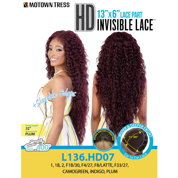Motown Tress HD Invisible Lace 13x6 Lace Part Front Wig - L136.HD07 - Image 5