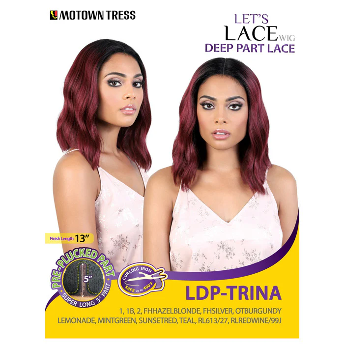 Motown Tress Let's Lace Pre-Plucked Deep Part Lace Wig - LDP-TRINA - Image 7