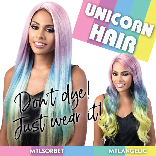 Motown Tress Unicorn Hair Lace Front Wig - L.SORBET - Image 5