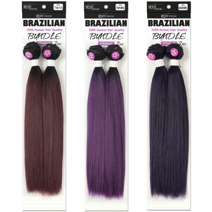 New Born Free Brazilian Premium Remi Touch Bundle Weave - YAKI STRAIGHT 2 PCS 10 - 18" - Image 3