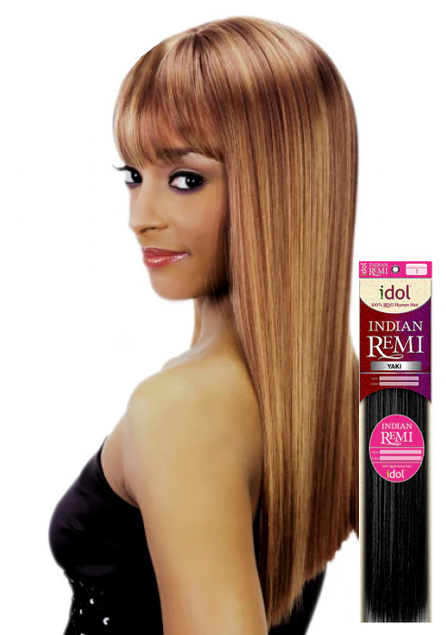 New Born Free Indian Remi Human Hair Weave Idol Yaki 10" - 14"