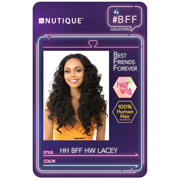 Nutique BFF Human Hair Blend Half Wig - LACEY - Image 4