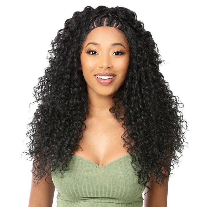 Nutique Illuze Glueless 13X4 Lace Front Wig - BRAIDED WATER DEEP 24'' - Image 2