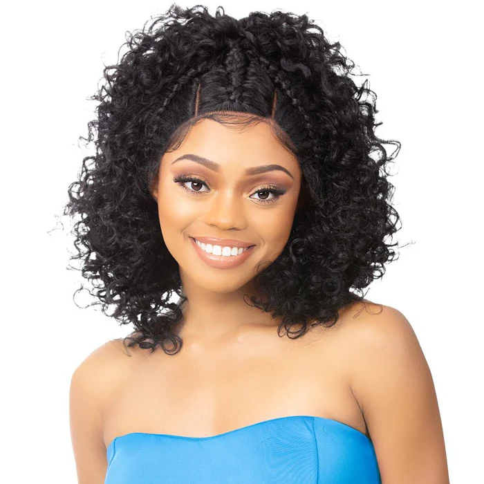 Nutique Illuze Glam Up Hand-Tied Braided HD Lace Front Wig - ANGELCIA