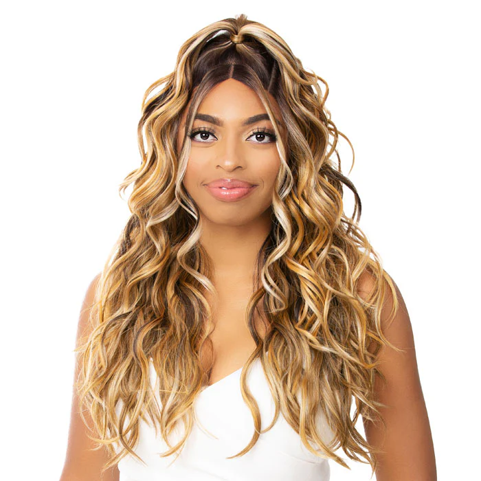 Nutique Illuze Glueless 360 Glam Up Round Hand-Tied HD Lace Wig - LOOSE WAVE 27"