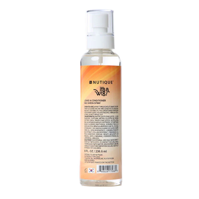 Nutique Leave In Conditioner - WIG SHEEN SPRAY 8 OZ - Image 2