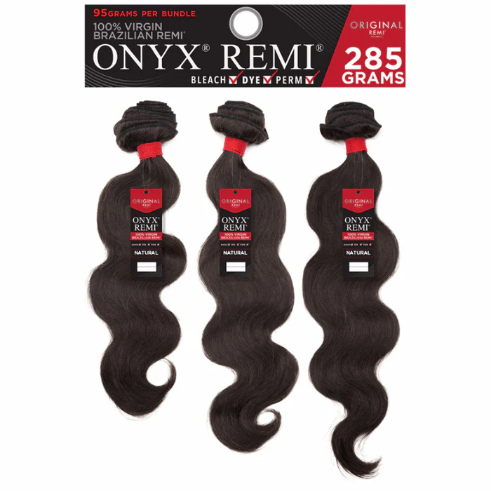 Onyx 9A 100% Brazilian Virgin Remi Human Hair Weave Bundle - 3X BODY WAVE (14-26")