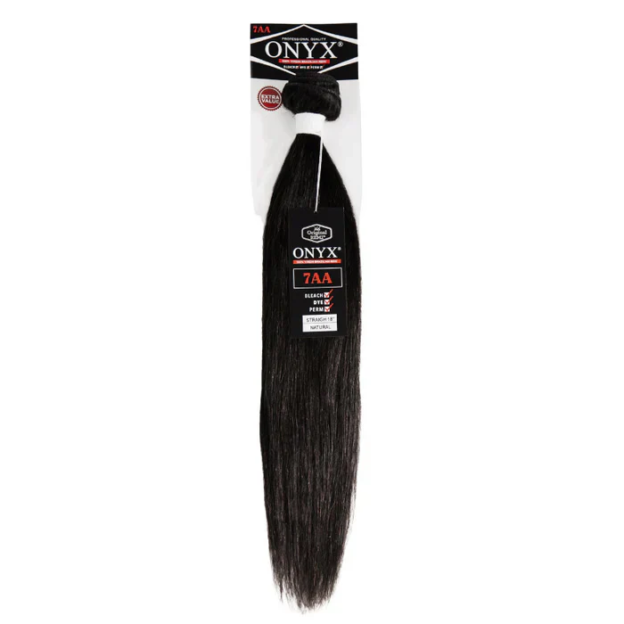Onyx Brazilian Virgin Remi Human Hair Weave - 7AA SINGLE BUNDLE STRAIGHT 10-26"