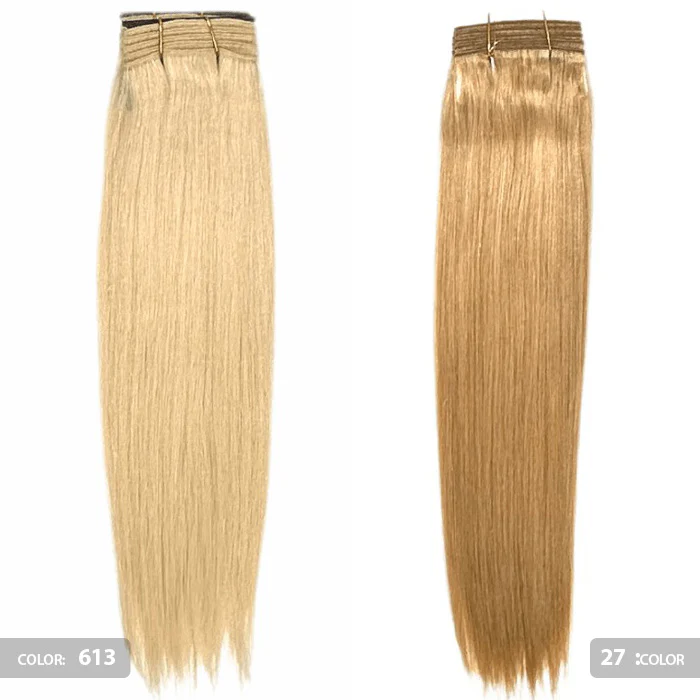 Onyx Remi 100% Human Hair Weave - STRAIGHT YAKI 8-24"(Machine-Tied) - Image 3