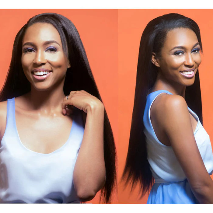 Onyx100% Human Hair Weave - NATURAL SILKY 10 - 14" (Machine-Tied) - Image 3