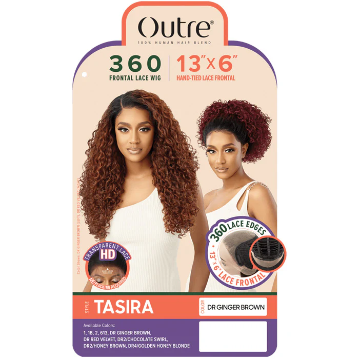 Outre 100% Human Hair Blend 13x6 HD 360 Lace Frontal Wig - TASIRA - Image 4