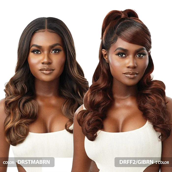Outre 100% Human Hair Blend Glueless 360 HD 13x6 Hand-Tied Lace Frontal Wig - MAXIMINA - Image 2