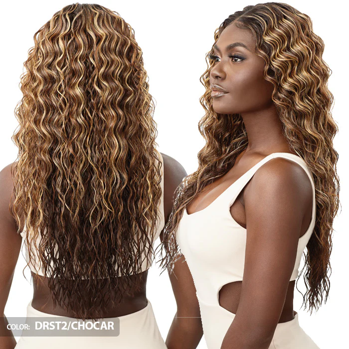 Outre 100% Human Hair Blend HD 360 Edge 13X6 Lace Front Wig - ANDREINA - Image 3