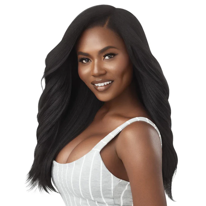Outre 100% Human Hair Blend U Part Cap Leave Out Wig - DOMINICAN BLOWOUT 22" - Image 2