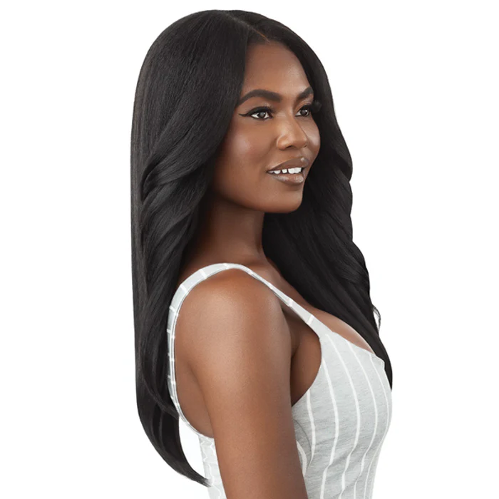 Outre 100% Human Hair Blend U Part Cap Leave Out Wig - DOMINICAN BLOWOUT 22" - Image 3