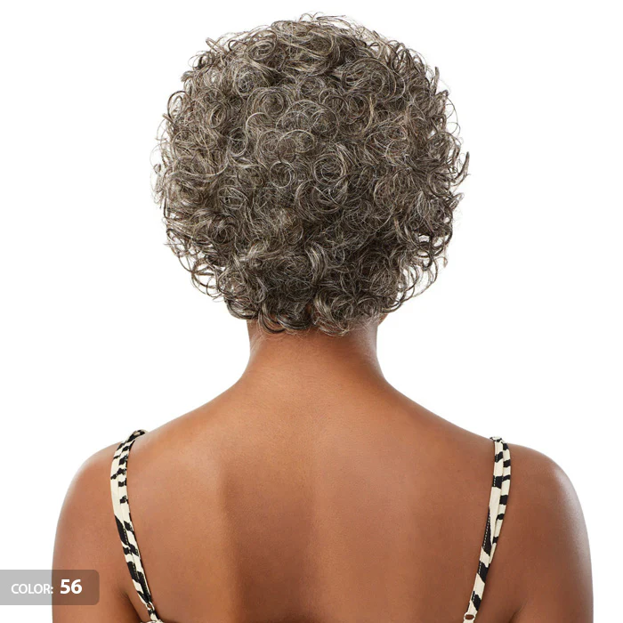 Outre 100% Human Hair Fab & Fly Gray Glamour Full Cap Wig VERONICA - Image 3