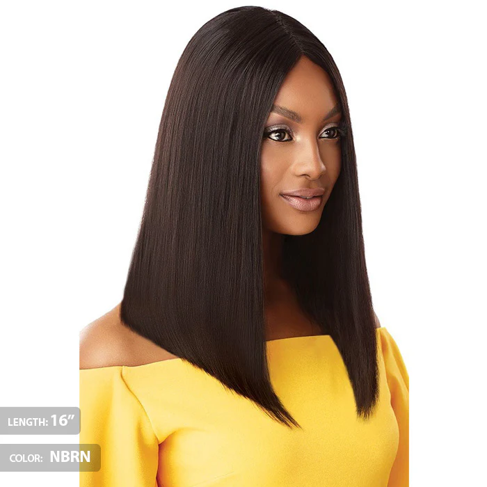 Outre 100% Unprocessed Human Hair Lace Part Daily Wig - STRAIGHT BLUNT CUT BOB 12"/16" - Image 2