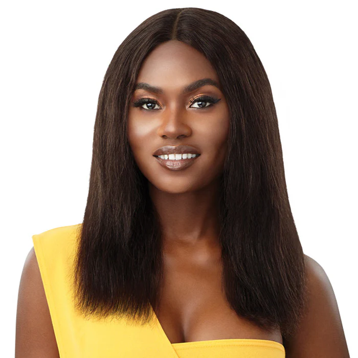 Outre 100% Unprocessed Human Hair Lace Part Wet & Wavy Wig - NATURAL WAVE 16 - Image 3