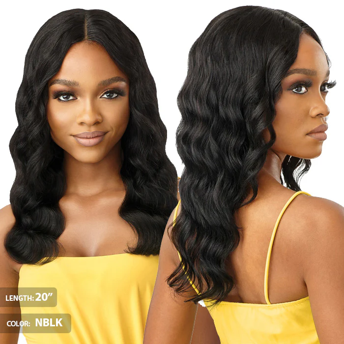 Outre 100% Unprocessed Human Hair Lace Part Wig - OCEAN BODY 16"/20" - Image 4