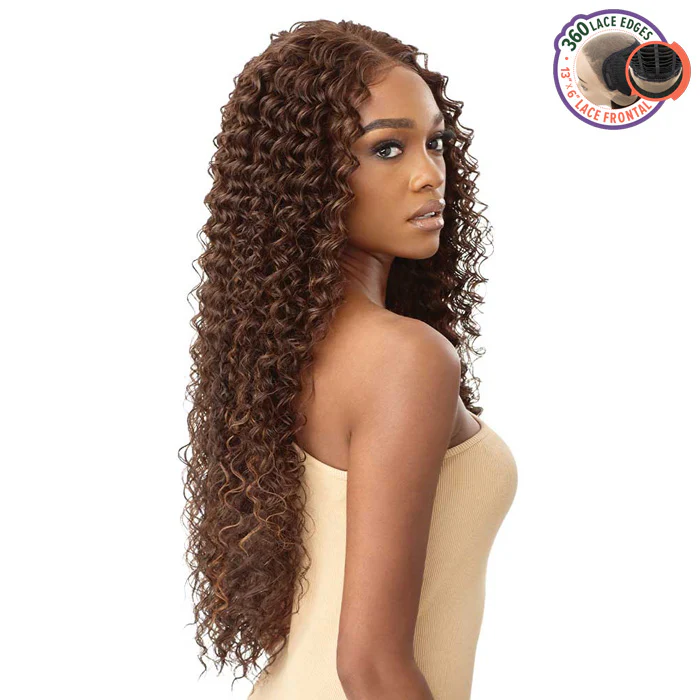 Outre 360 Frontal Lace 100% Human Hair Blend 13X6 HD Lace Front Wig - KAYREENA - Image 4