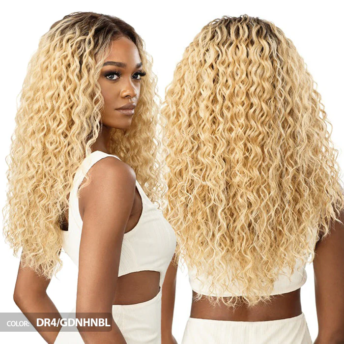Outre 360 Frontal Lace 100% Human Hair Blend 13X6 HD Lace Front Wig - ROSHAN - Image 3