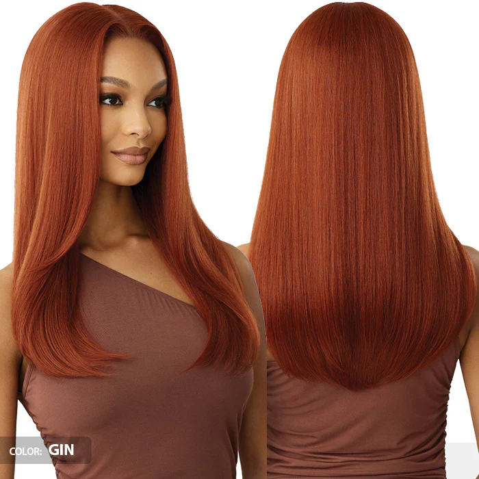 Outre 5x5 Lace Closure Wig Human Hair Blend Glueless HD Lace Front Wig - HHB-NATURAL YAKI 22 - Image 3
