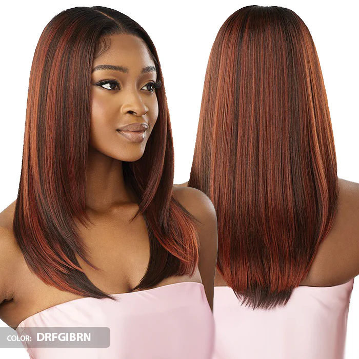Outre Airtied Glueless Human Hair Blend 13x6 HD Lace Front Wig - HHB-SLEEK YAKI 20" - 100% Fully Hand-Tied - Image 3
