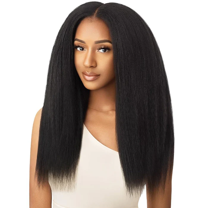 Outre Big Beautiful Hair Human Hair Blend Clip In 9 pcs Weave - KINKY STRAIGHT 18"