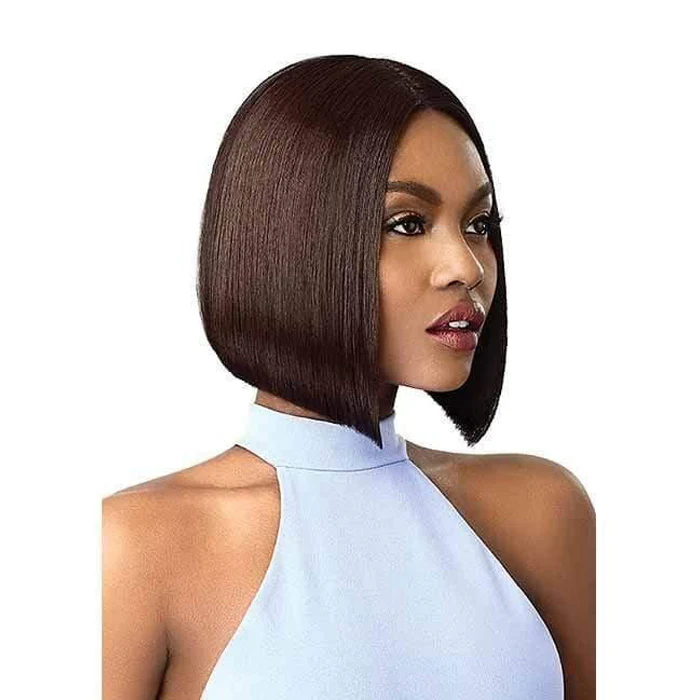 Outre Blunt Cut Swiss Synthetic Lace I-Parting Lace Front Wig - AMA - Image 2