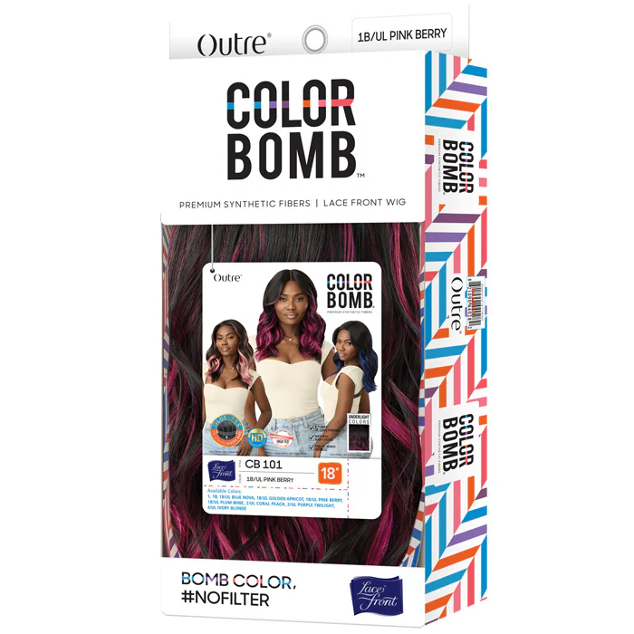 Outre Color Bomb Glueless HD Lace Front Wig - CB 101 - Image 6