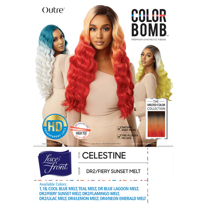 Outre Color Bomb HD Transparent Lace Front Wig - CELESTINE - Image 7