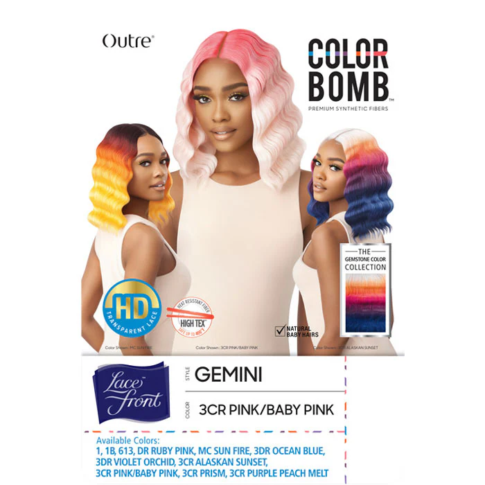 Outre Color Bomb HD Transparent Lace Front Wig - GEMINI - Image 7