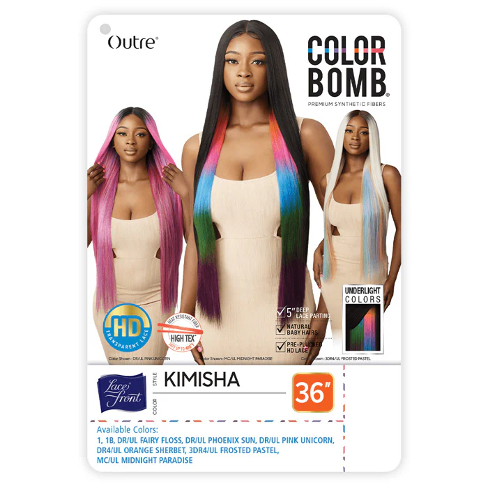 Outre Color Bomb HD Transparent Lace Front Wig - KIMISHA - Image 6