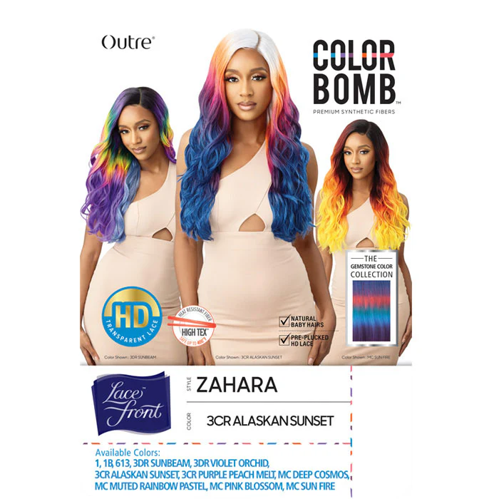 Outre Color Bomb HD Transparent Lace Front Wig - ZAHARA - Image 7