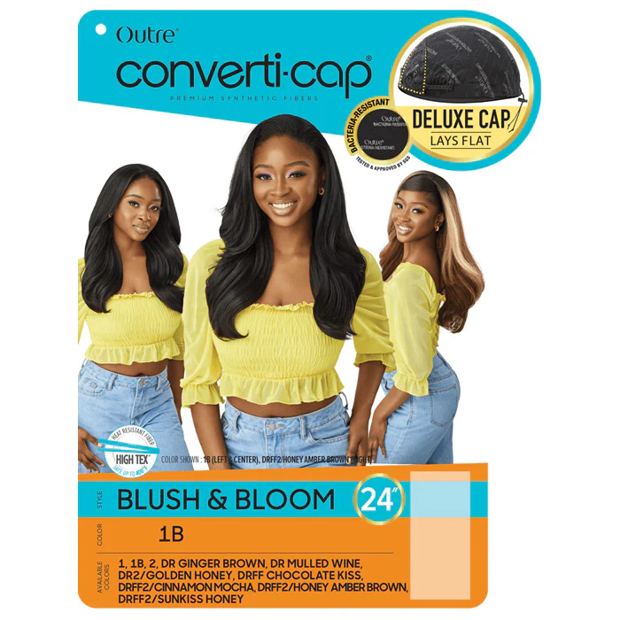 Outre Converti-Cap Delux Cap Half Wig - BLUSH & BLOOM 24" - Image 5