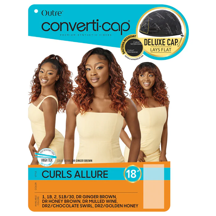 Outre Converti-Cap Delux Cap Half Wig - CURLS ALLURE - Image 6