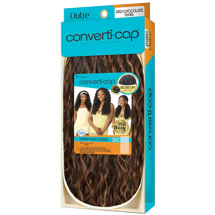 Outre Converti-Cap Delux Cap Half Wig - W&W MERMAID'S KISS - Image 6