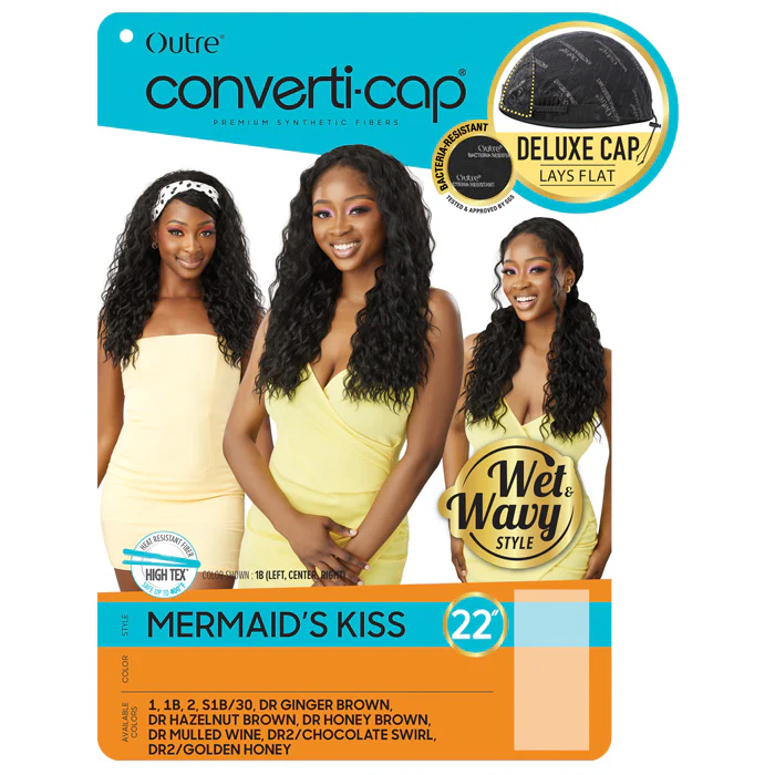 Outre Converti-Cap Delux Cap Half Wig - W&W MERMAID'S KISS - Image 7