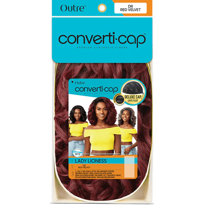 Outre Converti Cap Deluxe Half Wig - LADY LIONESS - Image 6