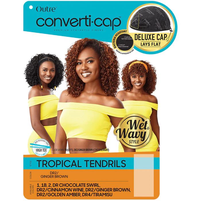Outre Converti Cap Deluxe Half Wig - TROPICAL TENDRILS - Image 5