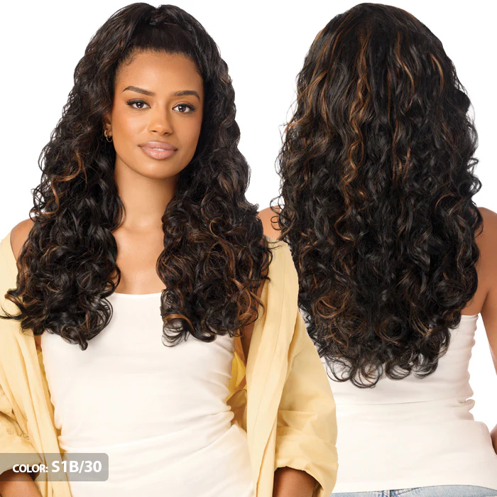 Outre Converti-Cap Drawstring Half Wig - CURL HAVEN - Image 3
