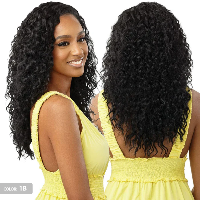 Outre Converti Cap Half Wig - WATER WAVES - Wet & Wavy Style - Image 3