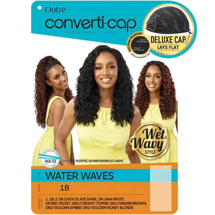 Outre Converti Cap Half Wig - WATER WAVES - Wet & Wavy Style - Image 6
