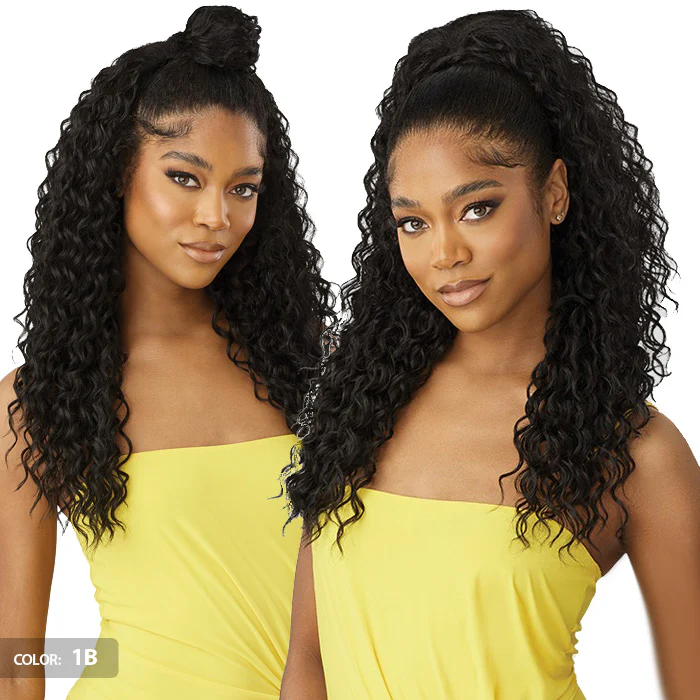 Outre Converti-Cap Wet and Wavy Half Wig - CURLY BLISS 24 - Image 5