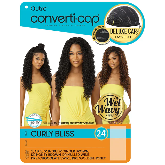 Outre Converti-Cap Wet and Wavy Half Wig - CURLY BLISS 24 - Image 6