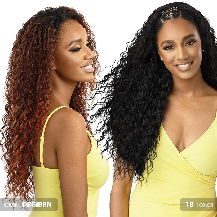 Outre Converti Cap Wet and Wavy Half Wig - KISSED BY MIST - Image 3