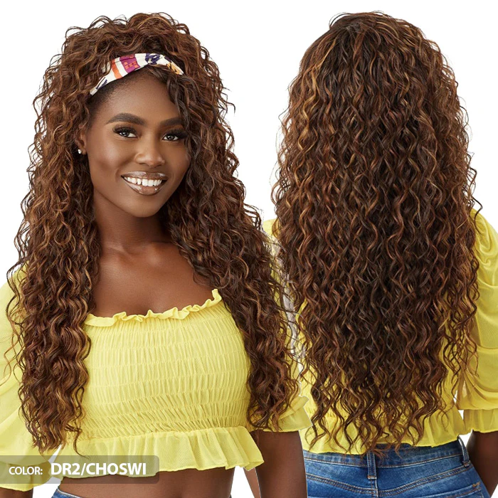Outre Converti Cap Wet & Wavy Style Half Wig - BEACH BEAUTY - Image 3