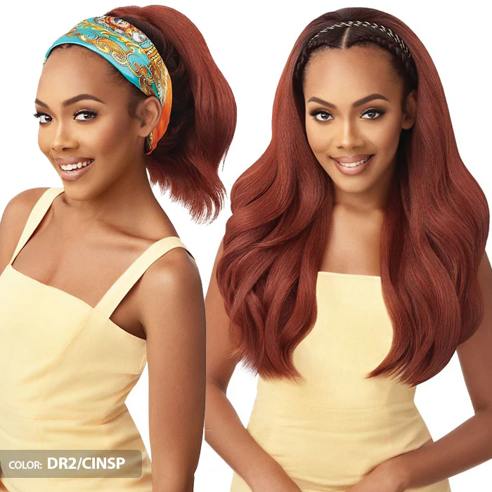 Outre Converti Cap + Wrap Pony Deluxe Half Wig - CURVY ADDICTION - Image 2