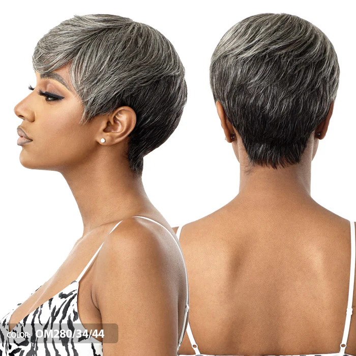 Outre Fab & Fly Gray Glamour 100% Human Hair Full Wig - HH-ASHA - Image 3