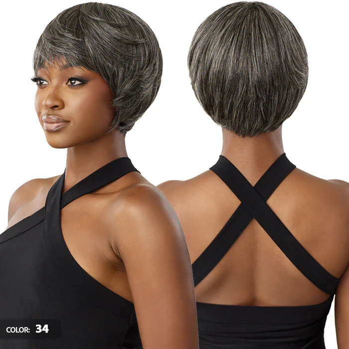 Outre Fab & Fly Gray Glamour 100% Human Hair Full Wig - HH-MURIEL - Image 3